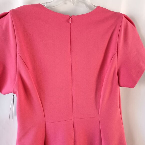 Liverpool LA Tulip Sleeve Sheath Dress Pink Punch Size 10 NWT $119 - Picture 5 of 10